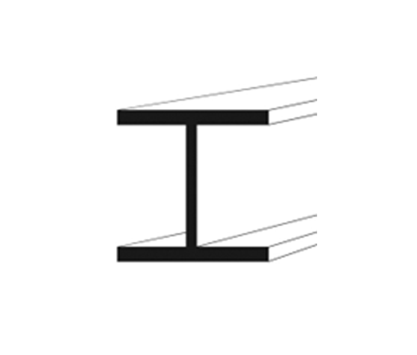 Schwarz-weißes Icon eines HEB-Breitflanschträgers von Heinlein Stahlhandel