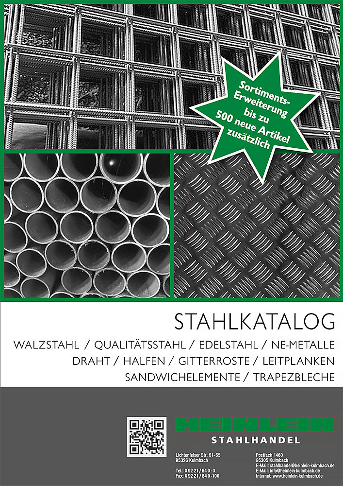 Stahlkatalog - Firma Heinlein Stahlhandel